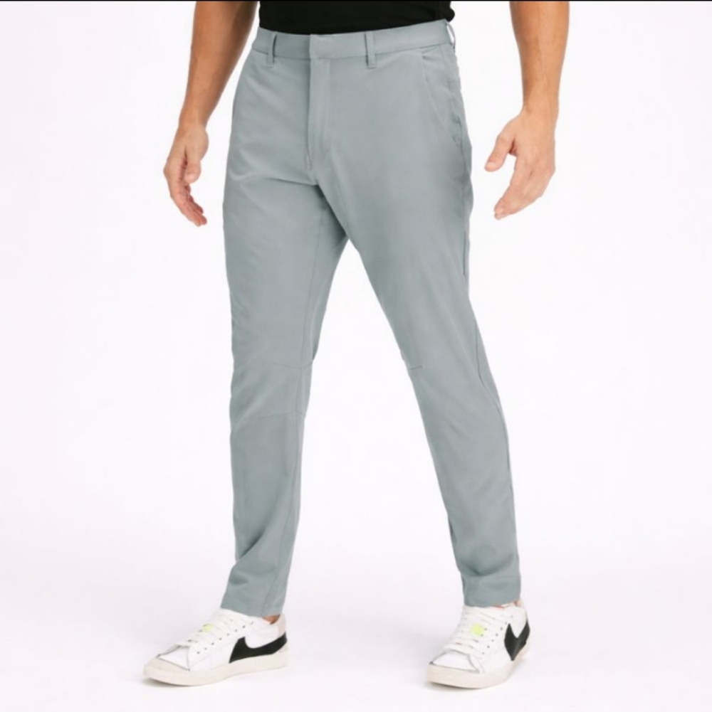 Fabletics The Only Pants Stretch Comfort Performance Business Gray 33x32